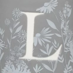 B&M Floral Alphabet Mug (Assorted) -Home Style Shop 394397 floral alphabet mug grey l 2