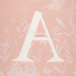 B&M Floral Alphabet Mug (Assorted) -Home Style Shop 394397 floral alphabet mug pink a 2