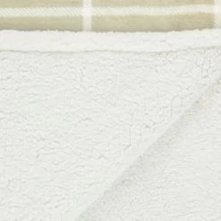 Winston Sage Check Sherpa Throw -Home Style Shop 394950 winston sage check sherpa throw 4