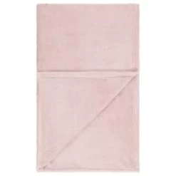 Large Blush Fleece Throw -Home Style Shop 394985 large blush fleece throw