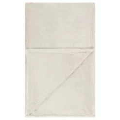 Large Cream Fleece Throw -Home Style Shop 394986 large cream fleece throw 5