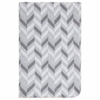 Simply Grey & Geo Print Polar Fleece Throw 2pk 3 Simply Grey & Geo Print Polar Fleece Throw 2pk - Image 3