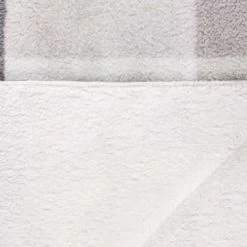 Grey Check Sherpa Throw -Home Style Shop 395038 highland check sherpa throw 3