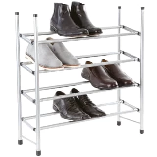 Spaceways 4 Tier Extendable Shoe Rack 1 Spaceways 4 Tier Extendable Shoe Rack
