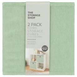 New Arrival -Home Style Shop 395812 2pk lokken storage cubes sage