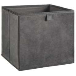 Lokken Velvet Storage Cubes 2pk - Grey