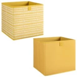 Lokken Mark Making Storage Cubes 2pk - Ochre -Home Style Shop 395847 2pk lokken ochre storage cubes mark making 3