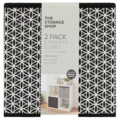 Lokken Mark Making Storage Cubes 2pk - Mono -Home Style Shop 395850 2pk lokken mono storage cubes mark making 2