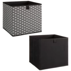 Lokken Mark Making Storage Cubes 2pk - Mono -Home Style Shop 395850 2pk lokken mono storage cubes mark making 3