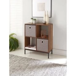 Lokken Linen Storage Cubes 2pk - Grey 7 Lokken Linen Storage Cubes 2pk - Grey -Home Style Shop 395851 2pk linen lokken storage cubes grey