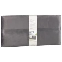 B&M Velvet Storage Box - Grey -Home Style Shop 395861 velvet storage box grey