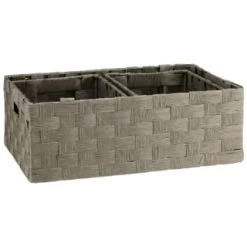 B&M Caen Set Of 3 Paper Rope Baskets - Grey 8 B&M Caen Set Of 3 Paper Rope Baskets - Grey -Home Style Shop 395868 caen set of 3 paper rope baskets grey