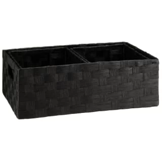 B&M Caen Set Of 3 Paper Rope Baskets - Black 4 B&M Caen Set Of 3 Paper Rope Baskets - Black - Image 4