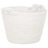 B&M Cara Rope Basket With Handle - White