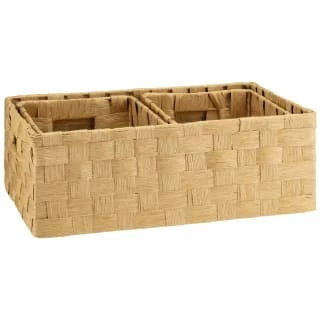 B&M Caen Set Of 3 Paper Rope Baskets - Natural 4 B&M Caen Set Of 3 Paper Rope Baskets - Natural - Image 4