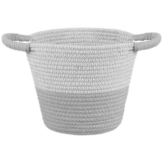 B&M Two Tone Rope Basket - Grey 1 B&M Two Tone Rope Basket - Grey