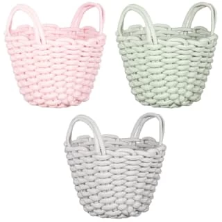 B&M Thick Rope Basket - Pink 2 B&M Thick Rope Basket - Pink - Image 2