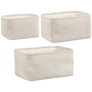 B&M Cord Baskets 3pk 1 B&M Cord Baskets 3pk