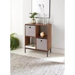 Lokken Teddy Storage Cubes 2pk - Grey -Home Style Shop 395966 2pk teddy lokken grey