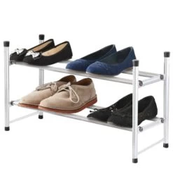 Spaceways Extendable 2 Tier Shoe Rack